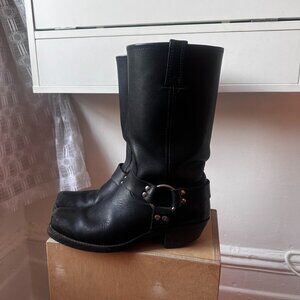 Vintage Frye Black Boots, Women's size 9.5, black leather